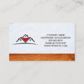 Carte De Visite Maisons sur le toit | Immobilier | Bâtiment (Dos)