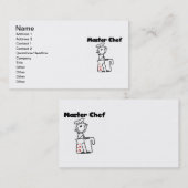 Carte De Visite Maître Chef (Devant / Derrière)