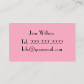 Carte De Visite Maître de clou (Dos)