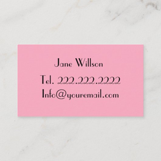 Carte De Visite Maître de clou (Dos)