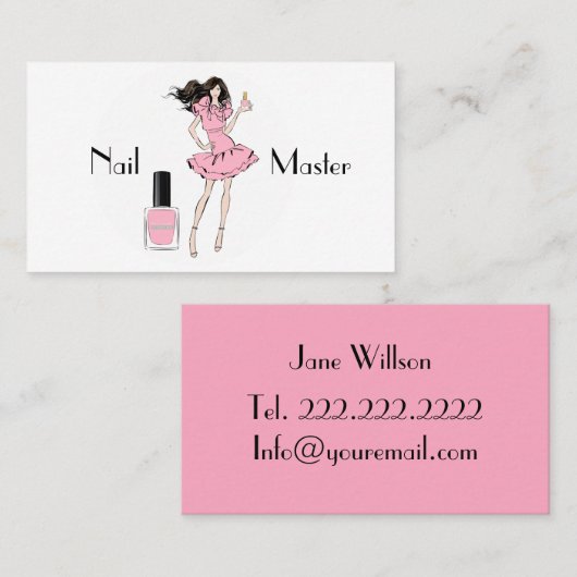 Carte De Visite Maître de clou (Devant / Derrière)