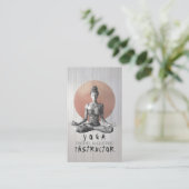 Carte De Visite Maître de méditation Yoga Lotus Pose Reiki (Debout devant)