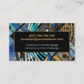 Carte De Visite Maître de musique collage d'art Abstrait (Dos)