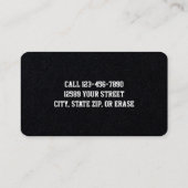 Carte De Visite Maître de tronçonneuse Premium (Dos)