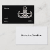 Carte De Visite Maître d'EOD (Devant / Derrière)