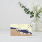 Carte De Visite maître-nageur (Debout devant)