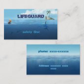 CARTE DE VISITE MAÎTRE NAGEUR (Devant / Derrière)