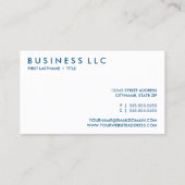 Carte De Visite maître nageur. (Dos)