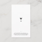 Carte De Visite Maître Sommelier Vin Baril Bois (Dos)