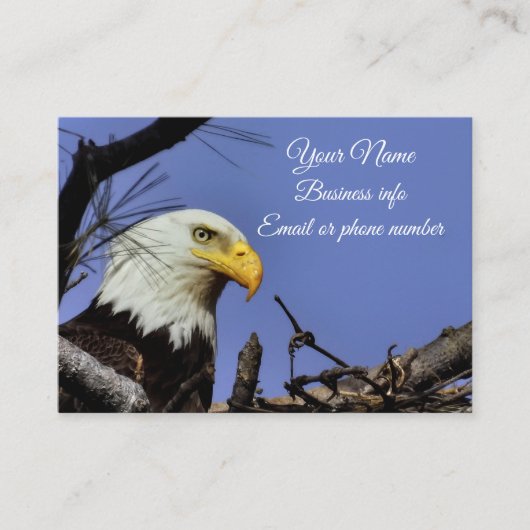 Carte De Visite Majestic Bald Eagle (Devant)