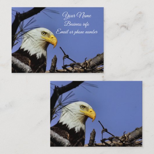Carte De Visite Majestic Bald Eagle (Devant / Derrière)