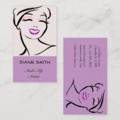 Carte De Visite Make Up Artist (Devant / Derrière)