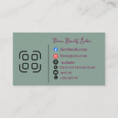 Carte De Visite Make Up Artist Business Card  (Dos)
