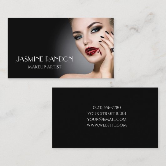 Carte de visite Makeup Artist (Devant / Derrière)