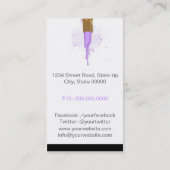 Carte De Visite Makeup Artist (Dos)