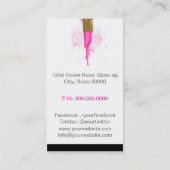 Carte De Visite Makeup Artist (Dos)