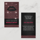 Carte De Visite Makeup Artist/Bright Diamonds (Devant / Derrière)