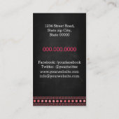 Carte De Visite Makeup Artist/Bright Diamonds (Dos)