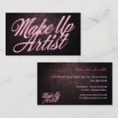 Carte De Visite Makeup artist business card (Devant / Derrière)