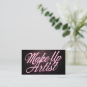 Carte De Visite Makeup artist business card (Debout devant)