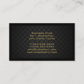 Carte De Visite Makeup Artist Chic Gold (Dos)