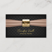 Carte De Visite Makeup Artist Chic Gold (Devant)