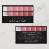 Carte De Visite Makeup Artist/Cream Eyeshadow Palette (Devant / Derrière)