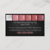 Carte De Visite Makeup Artist/Cream Eyeshadow Palette (Dos)