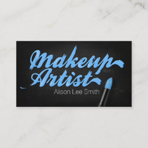 Carte De Visite Makeup Artist/Cyan Lipstick