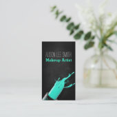 Carte De Visite Makeup Artist/Cyan Lipstick (Debout devant)