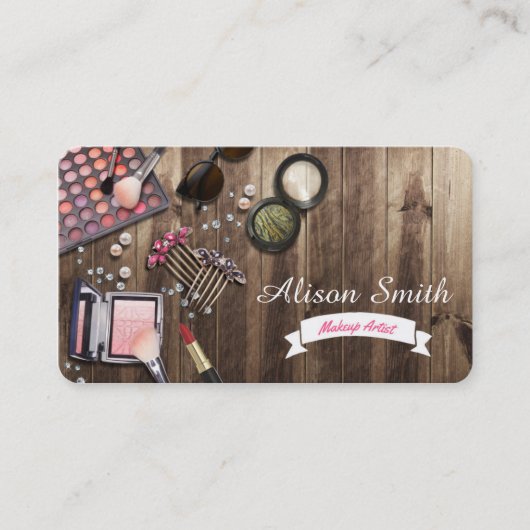 Carte De Visite Makeup Artist Desk/Makeup Vanity Desk (Devant)