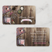 Carte De Visite Makeup Artist Desk/Makeup Vanity Desk (Devant / Derrière)
