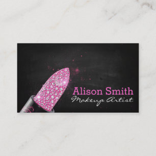 Carte De Visite Makeup Artist/Diamonds Lipstick