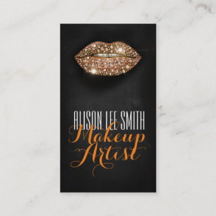 Carte De Visite Makeup Artist/Diamonds Sparkle Lips