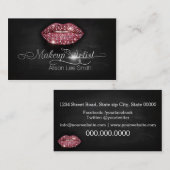 Carte De Visite Makeup Artist/Diamonds Sparkle Lips (Devant / Derrière)