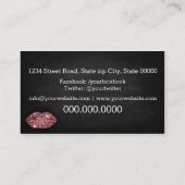 Carte De Visite Makeup Artist/Diamonds Sparkle Lips (Dos)