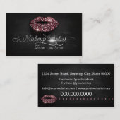 Carte De Visite Makeup Artist/Diamonds Sparkle Lips (Devant / Derrière)