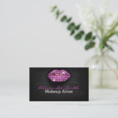 Carte De Visite Makeup Artist/Diamonds Sparkle Lips (Debout devant)