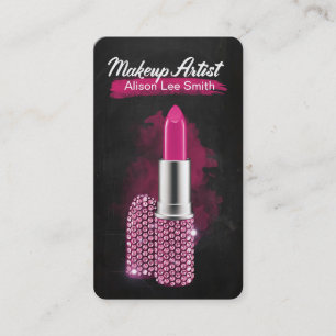 Carte De Visite Makeup Artist/Diamonds Sparkle Lipstick