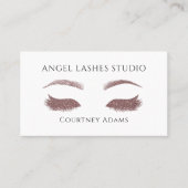 Carte De Visite Makeup Artist Eyelash Eyebrows Extensions (Devant)