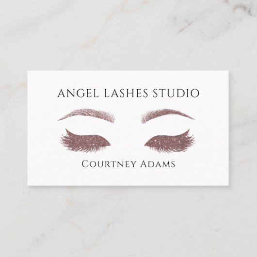 Carte De Visite Makeup Artist Eyelash Eyebrows Extensions (Devant)