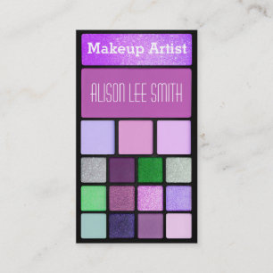 Carte De Visite Makeup Artist/Glitter palette