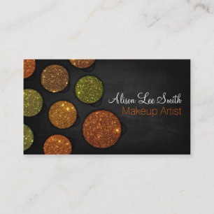 Carte De Visite Makeup Artist/Glitter palette