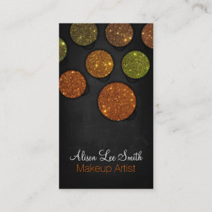 Carte De Visite Makeup Artist/Glitter palette