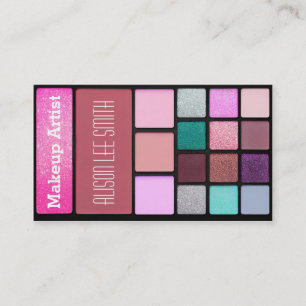 Carte De Visite Makeup Artist/Glitter palette
