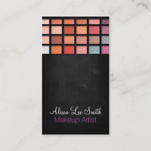 Carte De Visite Makeup Artist/Glitter palette