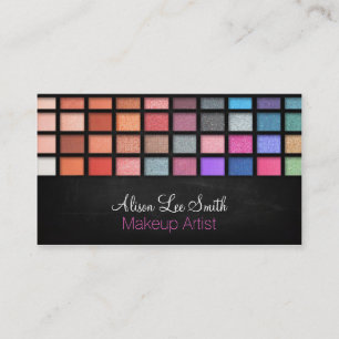 Carte De Visite Makeup Artist/Glitter palette