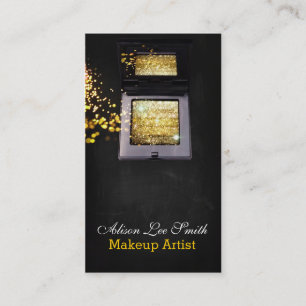 Carte De Visite Makeup Artist/Gold Magic Shimmer Brick