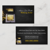 Carte De Visite Makeup Artist/Gold Magic Shimmer Brick (Devant / Derrière)
