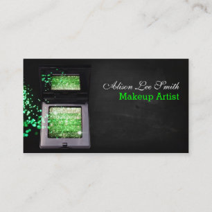 Carte De Visite Makeup Artist/Green Magic Shimmer Brick
